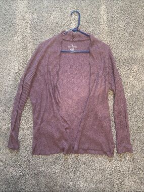 American Eagle Outfitters Open-Front Cardigan Sweater - Mauve